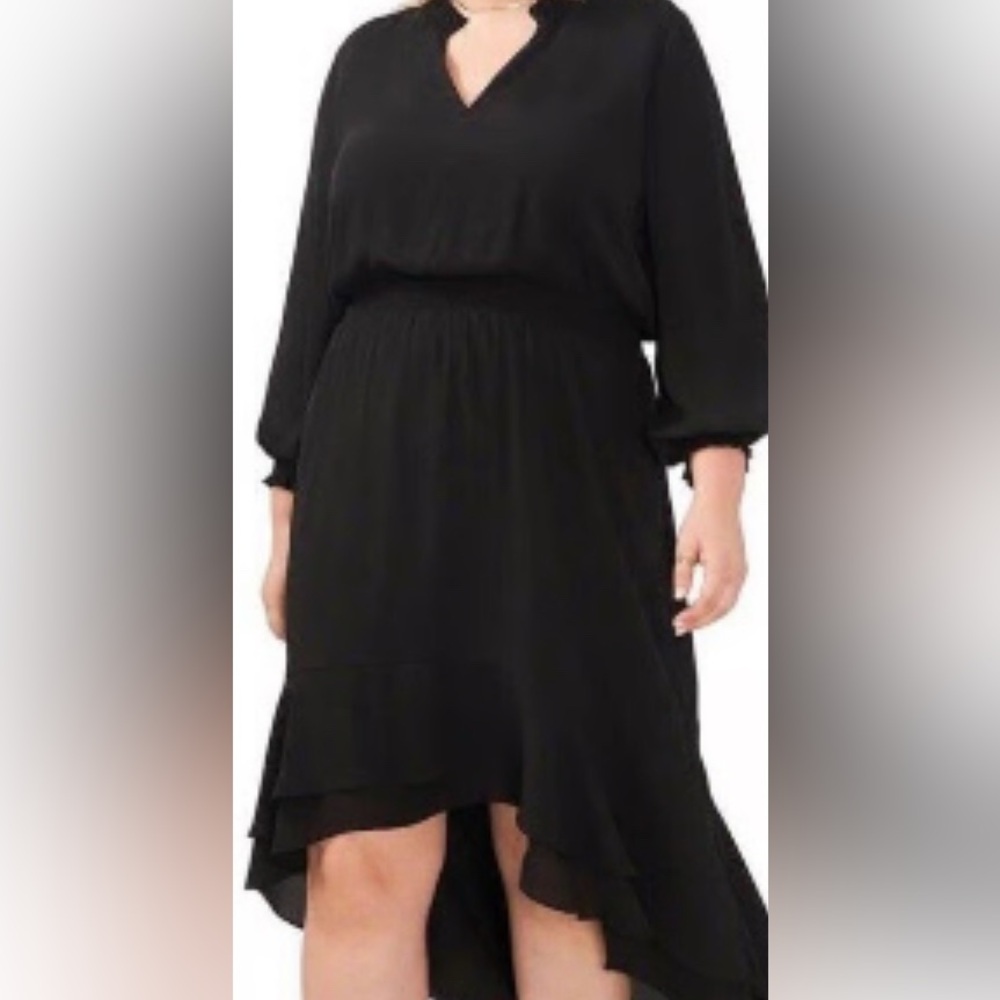 Vince Camuto Black High Low Dress